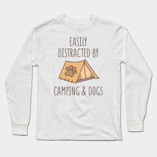 Camping And Dogs Long Sleeve T-Shirt